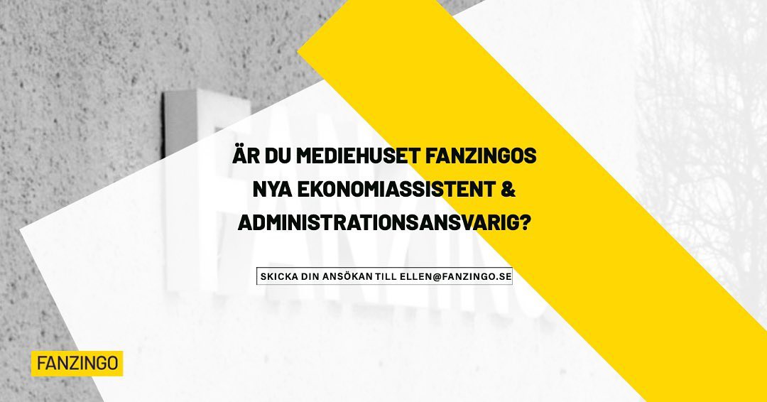 Vill du jobba på Sveriges viktigaste mediehus Fanzingo där vi arbetar med att förändra vem som får synas och ta plats i media?⁠⁠
Vi söker just nu dig som vill bli vår ekonomiassistent och administrationsansvarig. ⁠⁠
⁠⁠
Omfattning: 50%, tillsvidaretjänst⁠⁠
Startdatum: Tidigast 10 september eller efter överenskommelse⁠⁠
Uppdrag: Ekonomiassistent & administrationsansvarig⁠⁠
Plats: Fanzingo i Alby⁠⁠
⁠⁠
Skicka din ansökan till ellen@fanzingo.se.⁠⁠
Läs mer om tjänsten på vår LinkedIn, länk i profilen. ⁠⁠
För information eller frågor som berör anställningen och verksamheten vänligen mejla ellen@fanzingo.se. ⁠⁠
⁠⁠
Om Fanzingo⁠⁠
Sveriges viktigaste mediehus för fler berättelser och perspektiv. Fanzingo har funnits i 15 år och verkar för fler demokratiska, inkluderande och representativa medier. Vi producerar film, tv, radio, podd, text och musik med och av underrepresenterade målgrupper. Verksamheten drivs av en oberoende, opolitisk stiftelse. Fanzingos kontor ligger i Alby, Botkyrka.⁠⁠
Mer om Fanzingo: www.fanzingo.se⁠⁠
⁠⁠