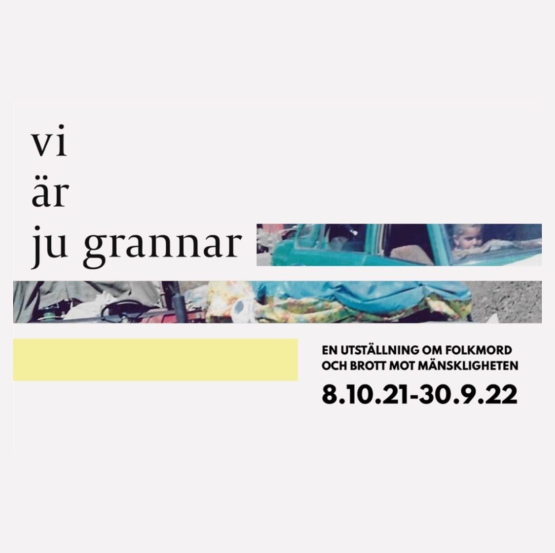 UTSTÄLLNING OM FOLKMORD PÅ MKC
Fanzingo har på uppdrag av Mångkulturellt centrum i Fittja producerat 6 st filmer till utställningen "Vi är ju grannar" - en utställning om folkmord och brott mot mänskligheten." 

Idag, 8 oktober invigs utställningen på MKC i Fittja @mkc_sverige 

I filmerna får vi ta del av personliga berättelser om folkmord och krig från olika historiska händelser. Hoppas ni får möjlighet att ta del av denna utställning, tungt ämne men så viktigt för vår historia, samtid och framtid".
 
Länk till utställningen finns i vår bio. 

Mer info (från Mkcs hemsida)
Titeln ”Vi är ju grannar” kan föra tankarna till goda grannrelationer, eller goda relationer som sätts på spel på grund av politiska konflikter. Meningen kan också syfta på de nya grannar man får när man migrerar till Sverige. Vi är ju grannar – men vad vet vi egentligen om varandras historia?
I utställningen förklaras både begrepp och historiska skeenden och fördjupar olika frågor om folkmord och brott mot mänskligheten och vad det får för betydelse i dag och i framtiden. Med stöd av filmer, konst, och insamlade berättelser och forskning vill MKC höja kunskapen om dessa svåra frågor.