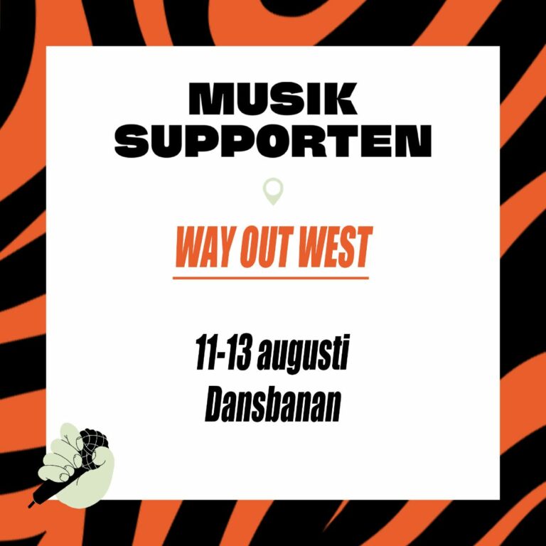 MUSIKSUPPORTEN BJUDER IN TILL FULLSPÄCKAT PROGRAM UNDER WAY OUT WEST!