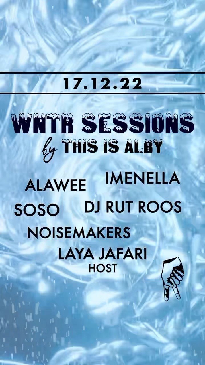 GUESS WHO’S BAAAACK?
Precis så, This is Alby️ Den 17:e december kl 18 kommer vi bjuda på dunderuppträdanden med dans, musik och DJ:ande! Våra huvudakter är inga mindre än Imenella & Alawee! 

Dörrarna kommer att öppnas kl 17 och kommer äga rum på Loftet i Subtopia, Alby. Kom som du är, ta på er vantarna, hämta era kompisar och vibea med oss under WNTR Sessions. 

Arrangeras av Fanzingo och ABF Botkyrka- Salem med stöd av Botkyrka kommun.

@thisisalby2022 @musiksupporten @abfbotkyrkasalem @subtopiabotkyrka